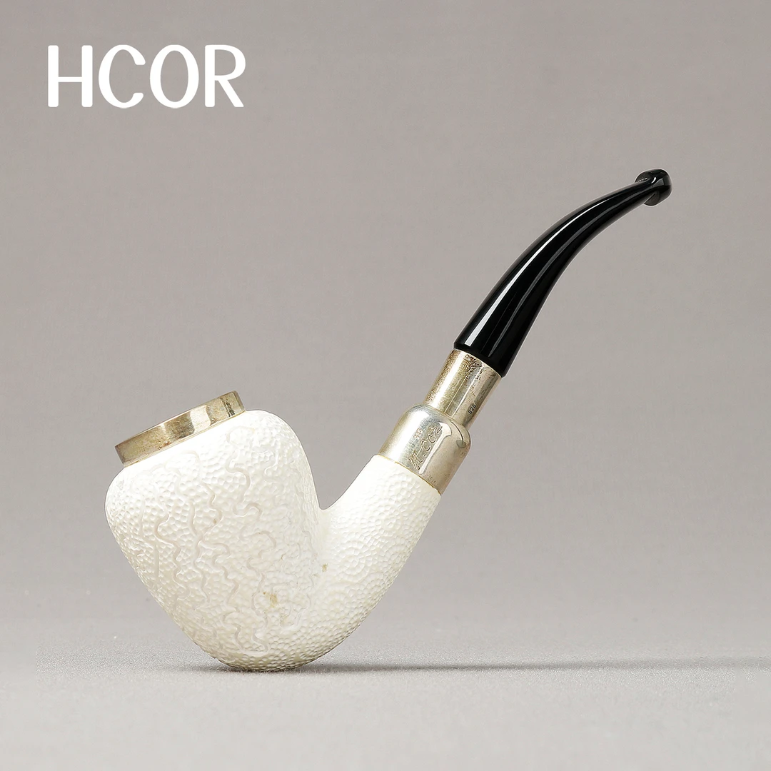 土耳其HCOR 橡果弯斗 三银圈 军插  3毫米 海泡石烟斗