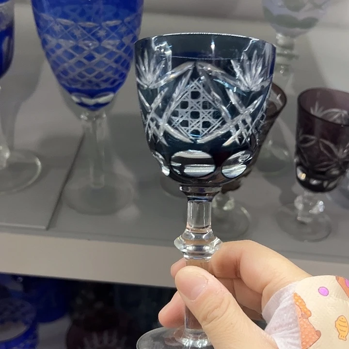 手柄款水晶玻璃微瑕一个