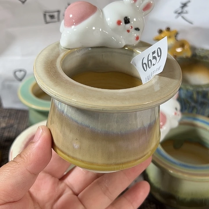口5手工花盆满30包邮