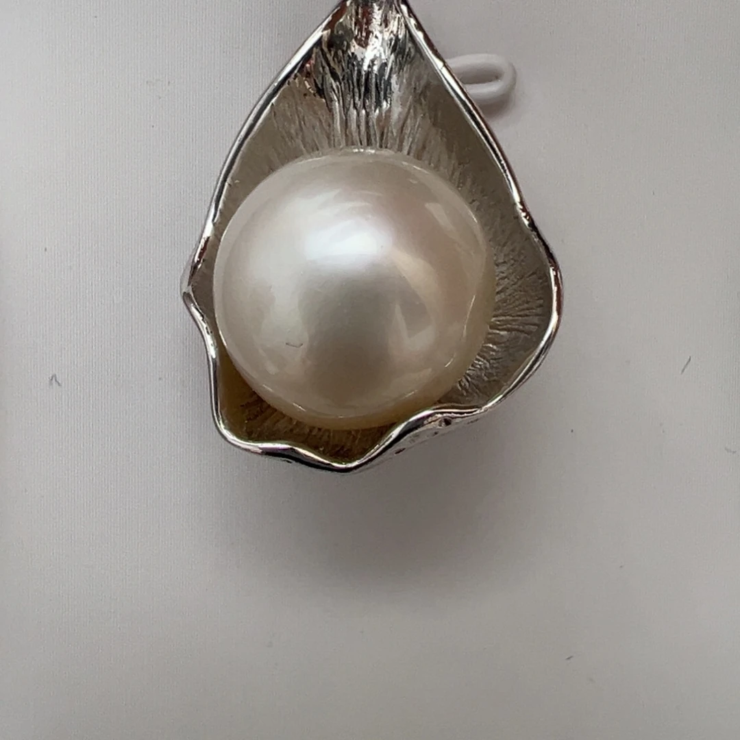 银S925镶嵌颈饰海水珍珠