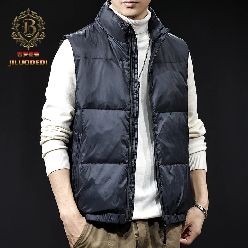 吉罗德蒂休闲马甲男2025新款百搭保暖立领男士潮牌外套大码秋冬
