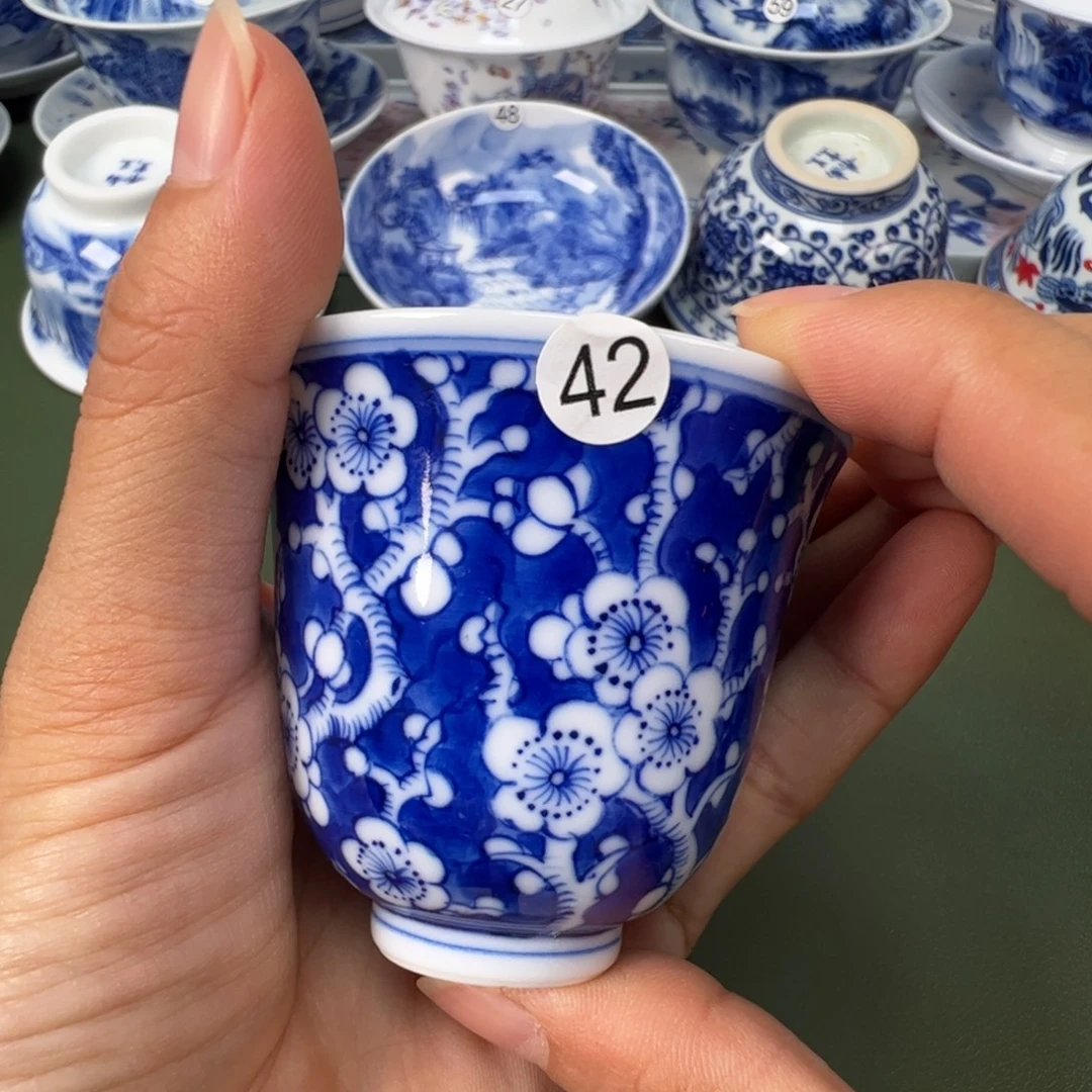 景德镇纯手工纯手绘茶具木木42