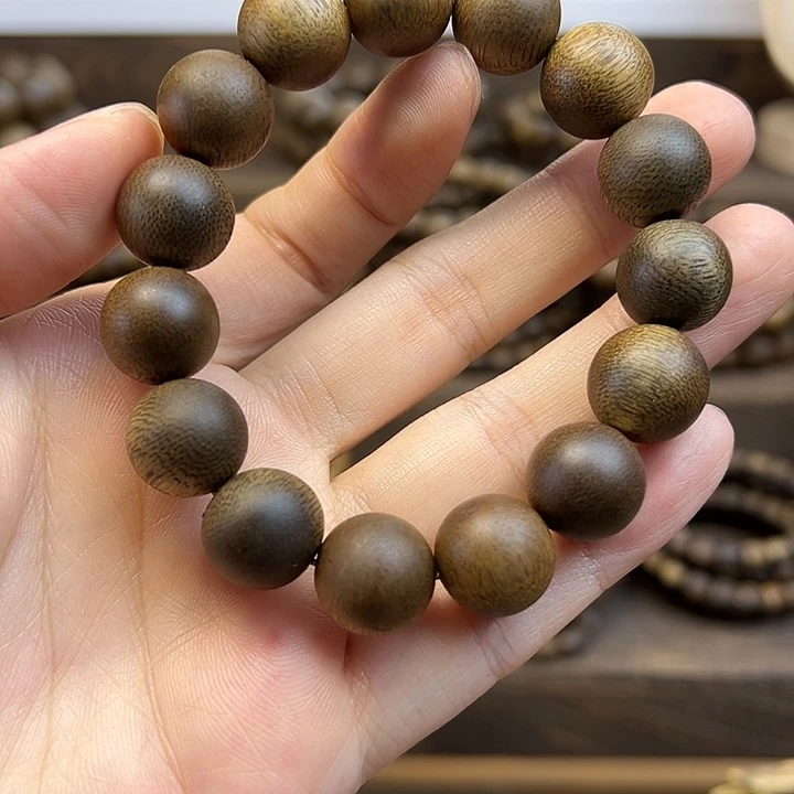 沉香沉香碎屑14圆珠单圈19克