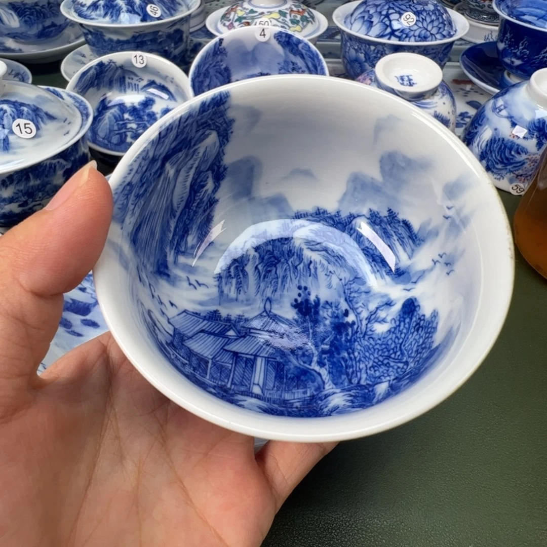 景德镇纯手工纯手绘茶具木木21