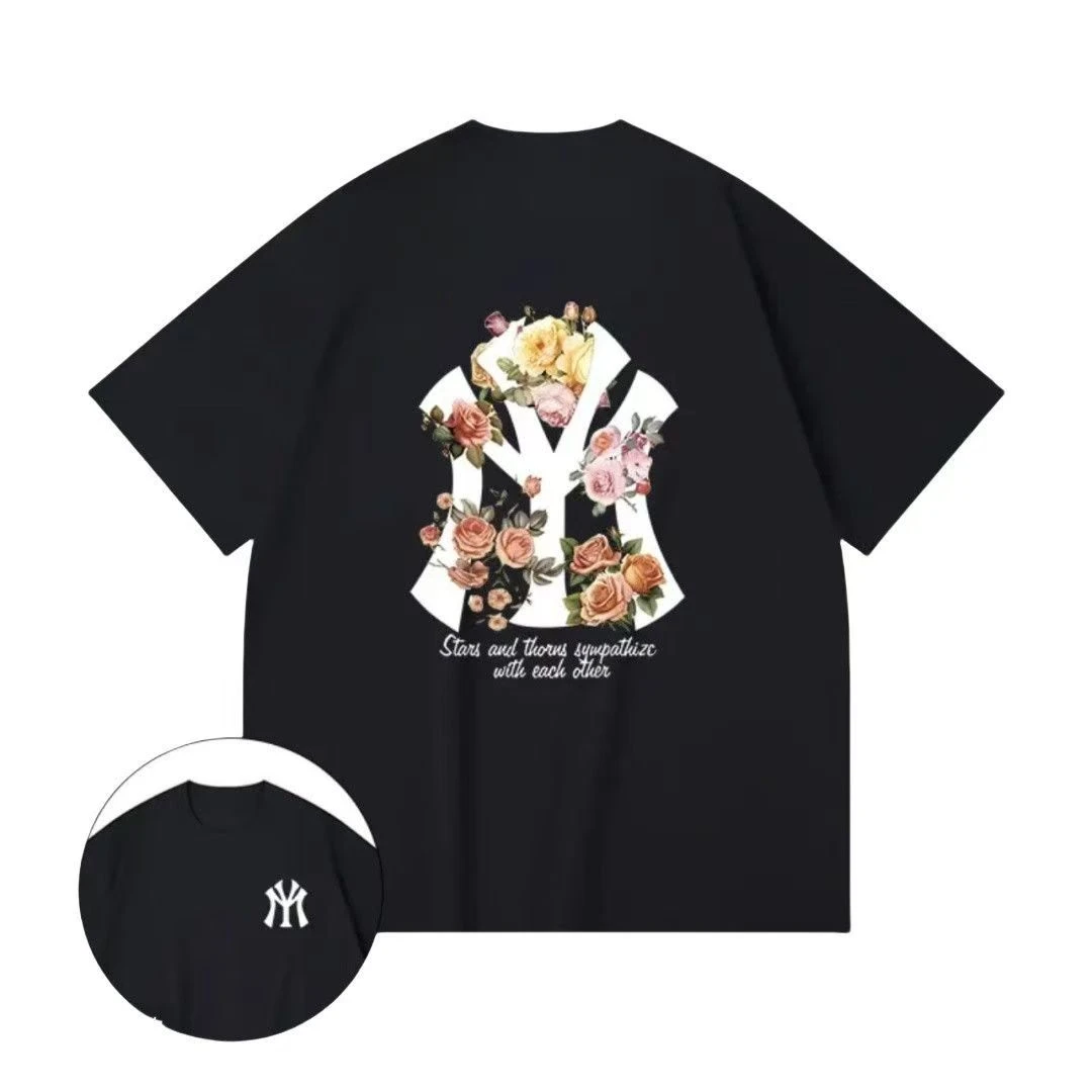 男装新款T恤宽松宽松型纯棉夏季短袖男款圆领情侣