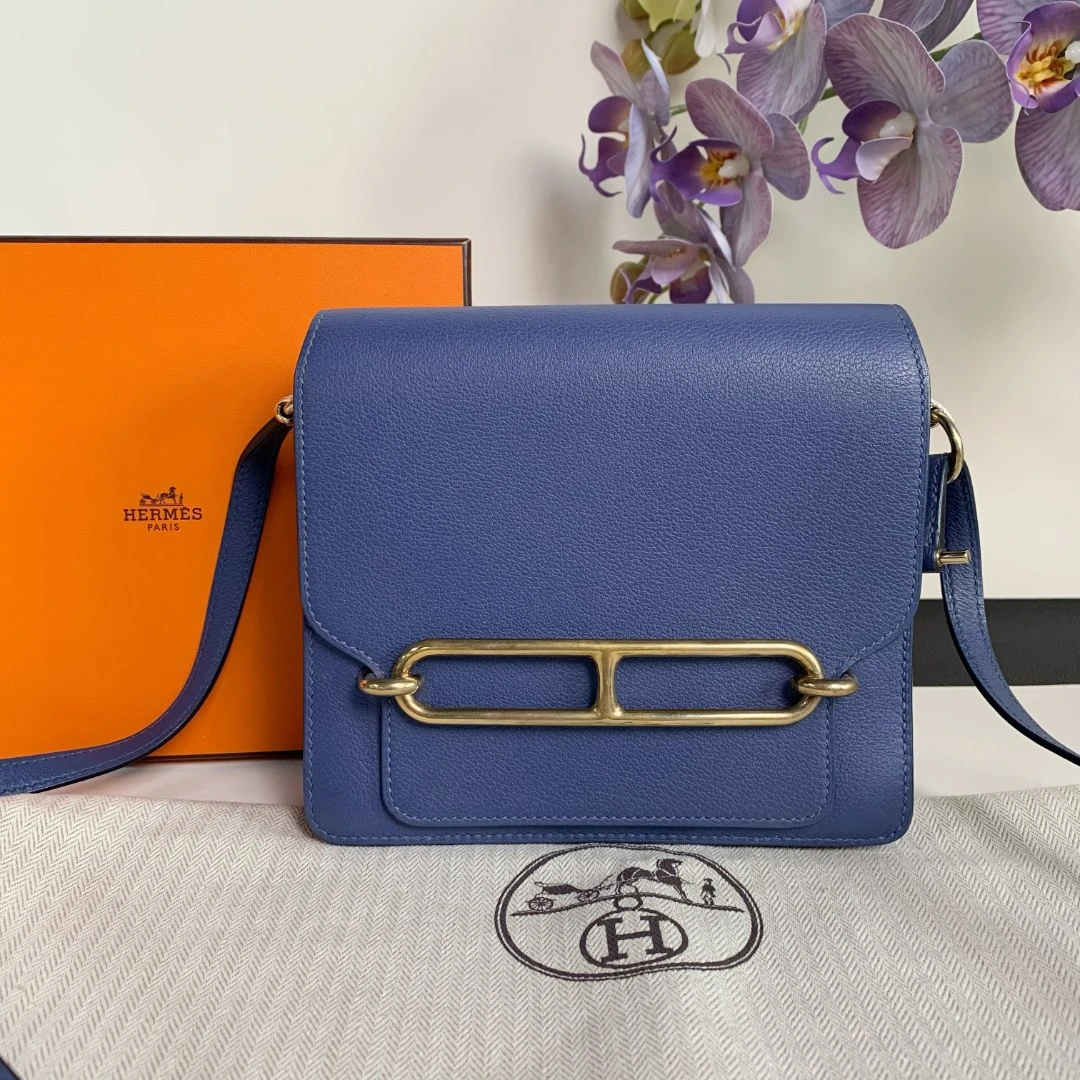 95新 Hermes/爱马仕 【闲置品】Hermes Roulis19 7e明蓝色 好色