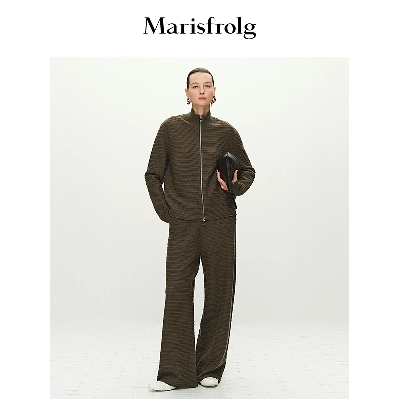 【轻旅外套】【筑感美学风衣】Marisfrolg玛丝菲尔肌理感双头拉链外套