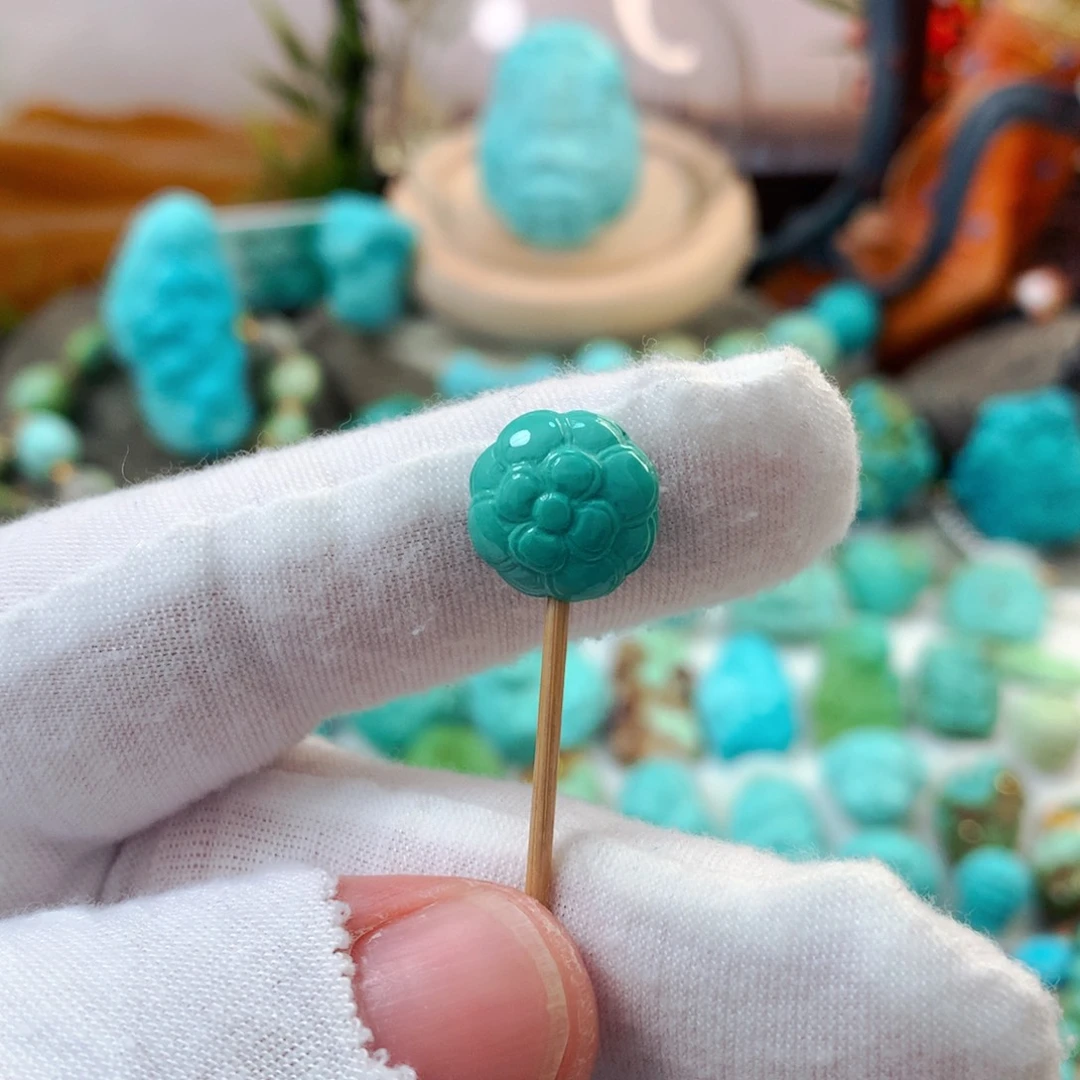 绿松石未镶嵌珠宝半成品