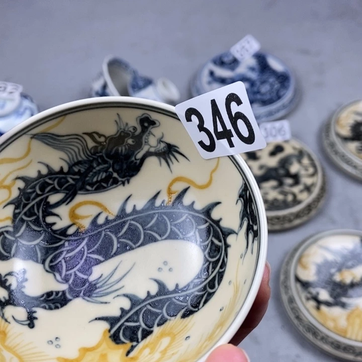 一***猫瓷片手工手绘手工制作