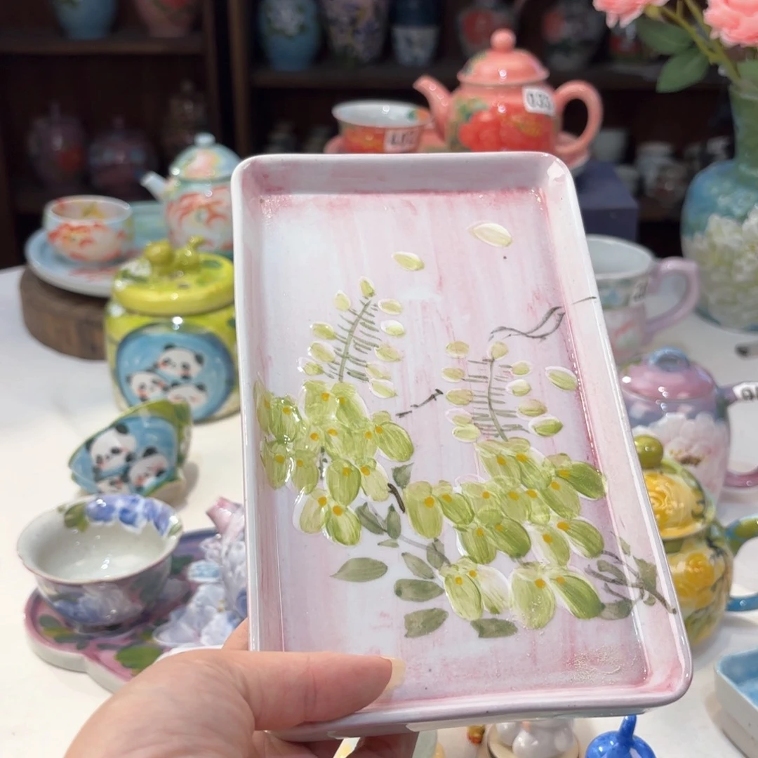 景德镇手绘高温釉下彩陶瓷茶具