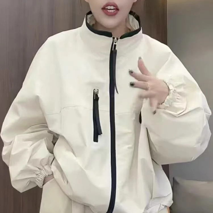 秋季休闲宽松6325凤枝大码女装秋款外套上衣
