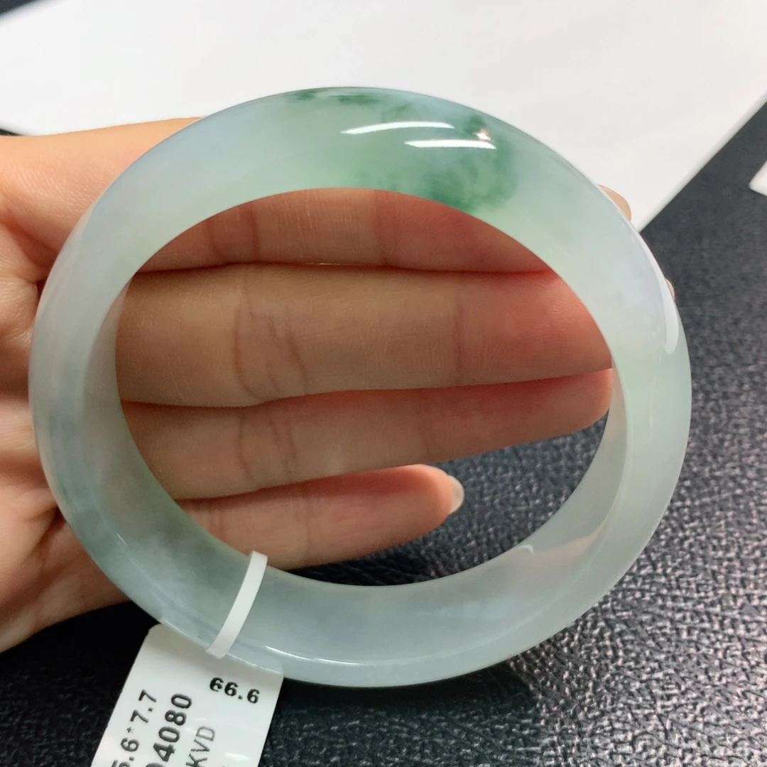 翡翠手镯未镶嵌缅甸翡翠手镯58.7轮胎