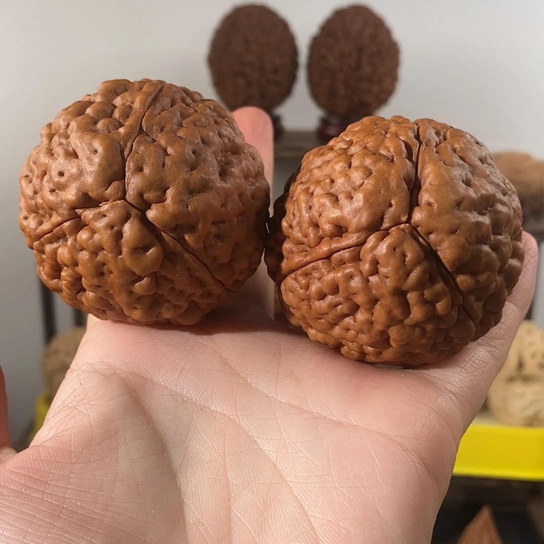吊坠文玩核桃三瓣脑纹金刚爆肉5359