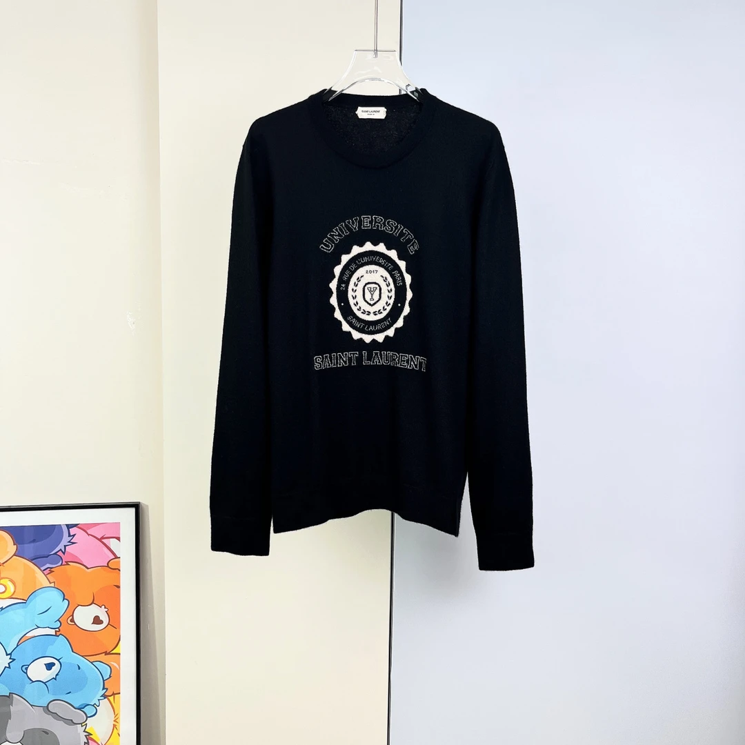99新 YSL/圣罗兰 套头毛衣/L码/Xspa4791