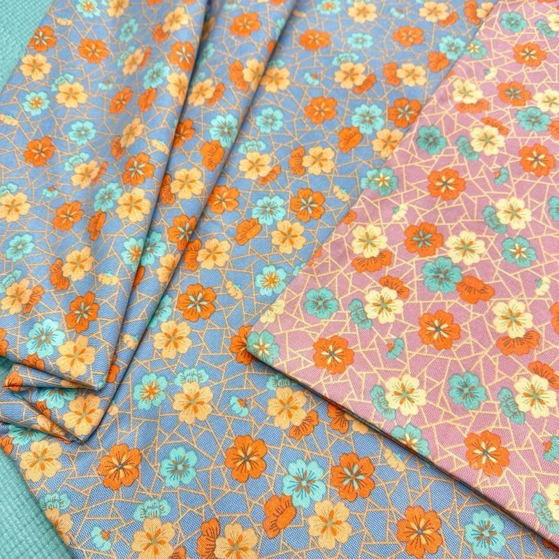 双层纱单人被套160X200 三色花