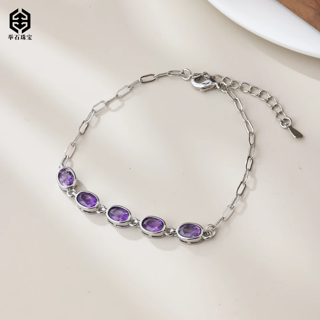 【举石珠宝】T0207-1007-107水晶手链（一件/多样性发/长约17+4cm）v