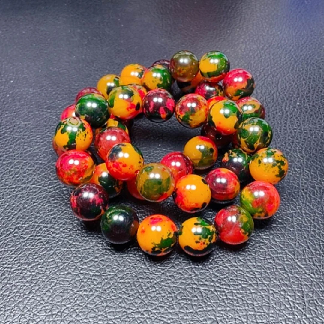 【闪购商品】未镶嵌颈饰玛瑙/玉髓七彩药王珠14