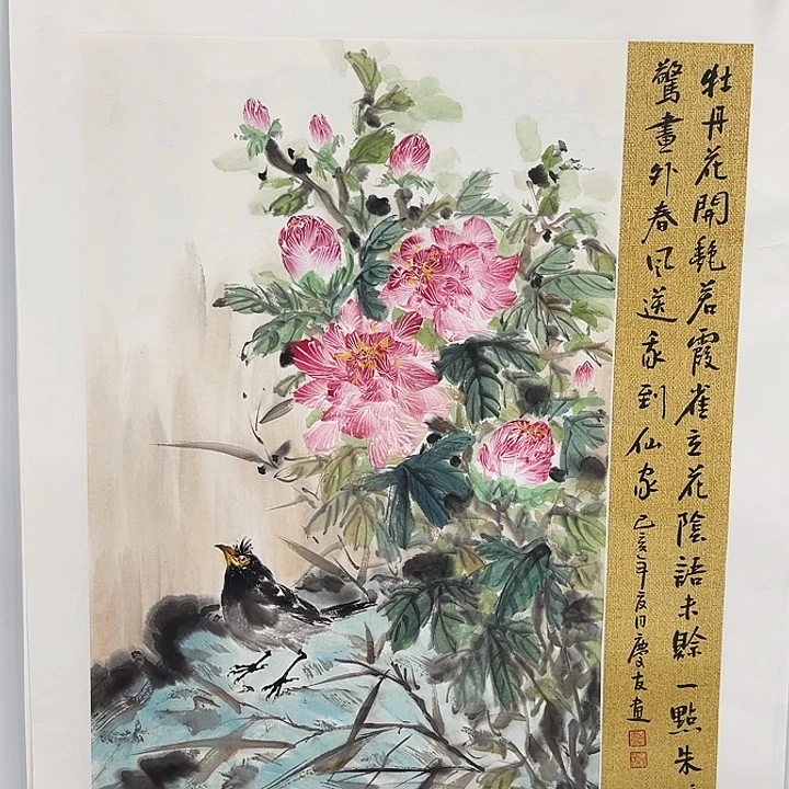 国画花鸟画作品手绘