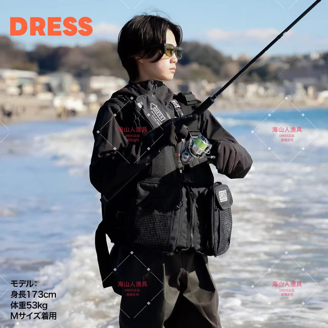 全新日本DRESS涉水裤路亚溪流下水裤防水裤薄款尼龙轻薄结实耐用