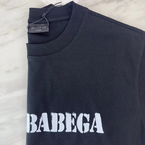 BEARBABE 32支数280克重塝纯棉 巴家版型小领口小众简约男女短袖t