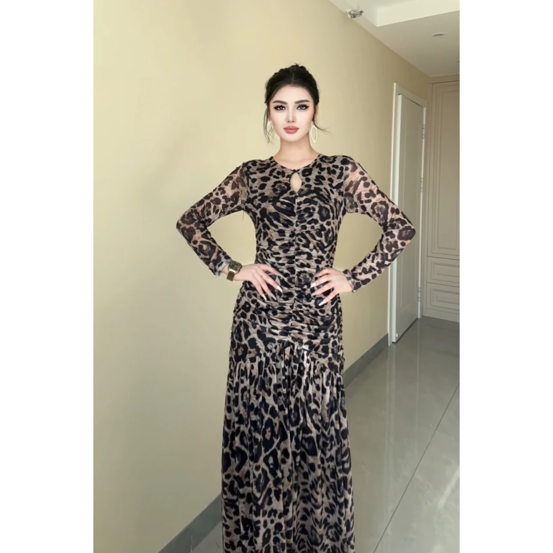 5786【包邮】气质时尚高级简约大气千金名媛女装连衣裙