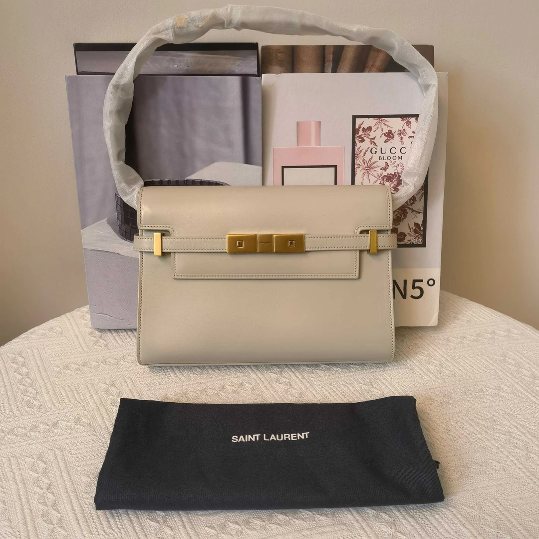 99新 YSL/圣罗兰 ysl 曼哈顿小号白金