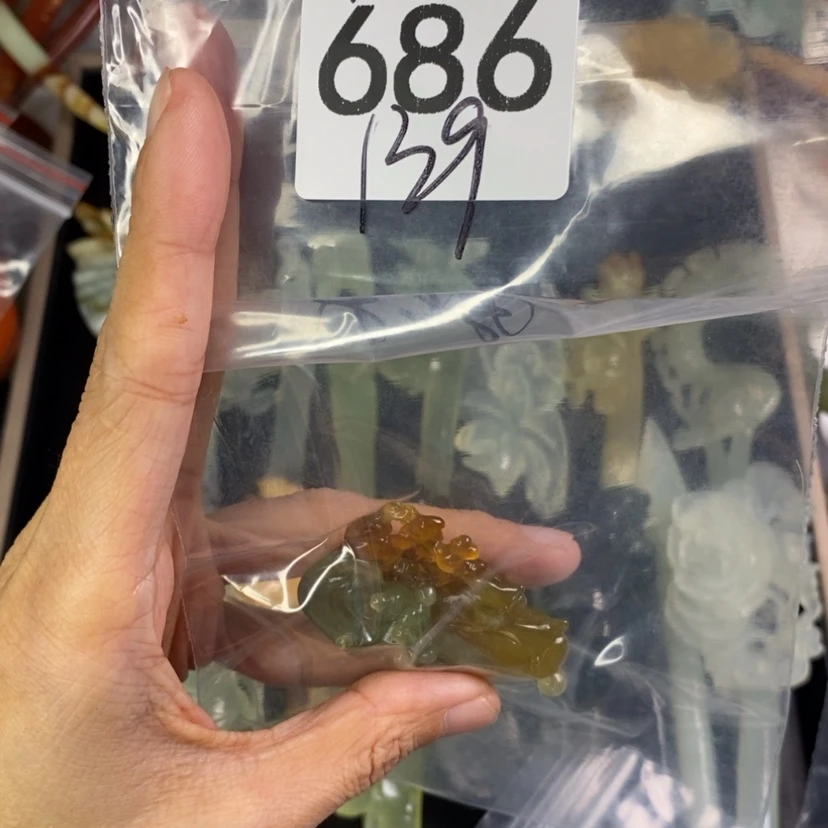 【闪购商品】岫玉发饰合金M****发簪