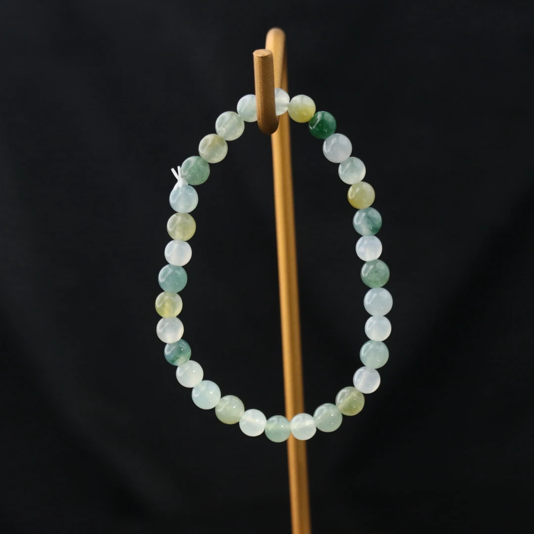 32天然缅甸翡翠A货多宝手串/900809/上海嘉禾拍卖