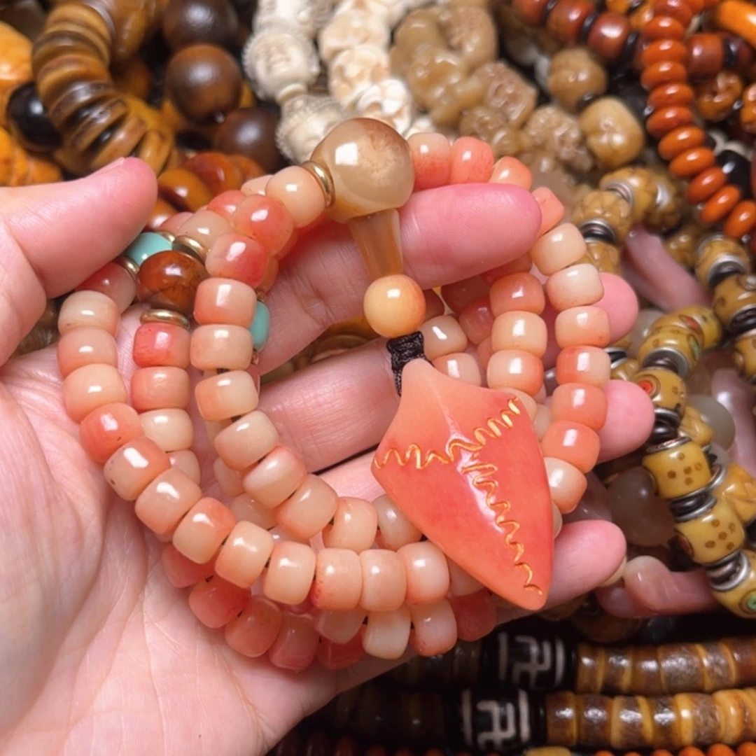 【闪购商品】驼骨手串/手链驼骨原色9×6×108颗女款