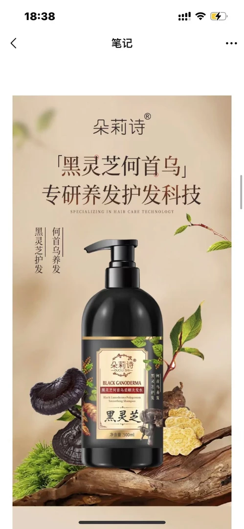 朵莉诗—黑灵芝何首乌柔顺洗发水...