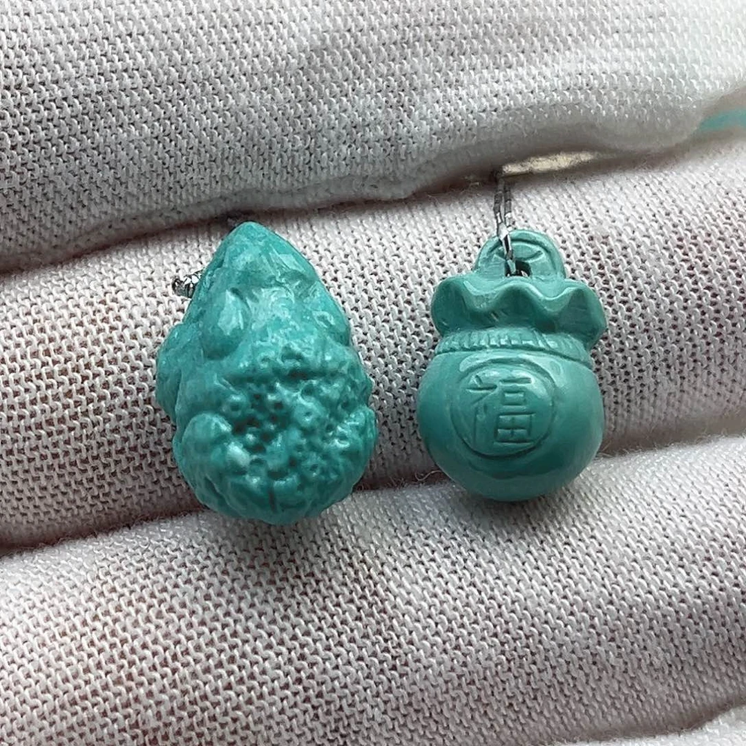 过***.绿松石未镶嵌配饰