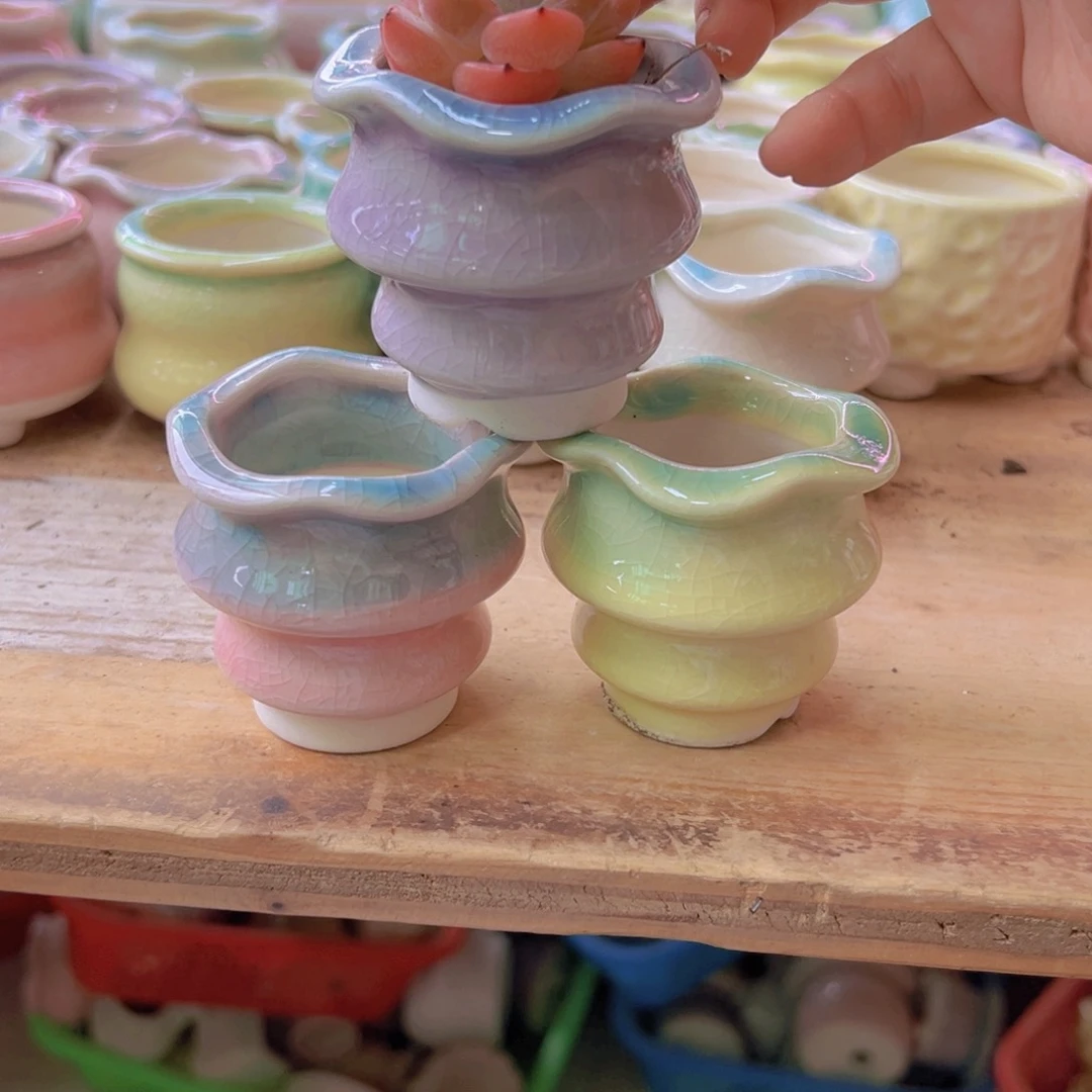 陶瓷花盆当场满12包邮