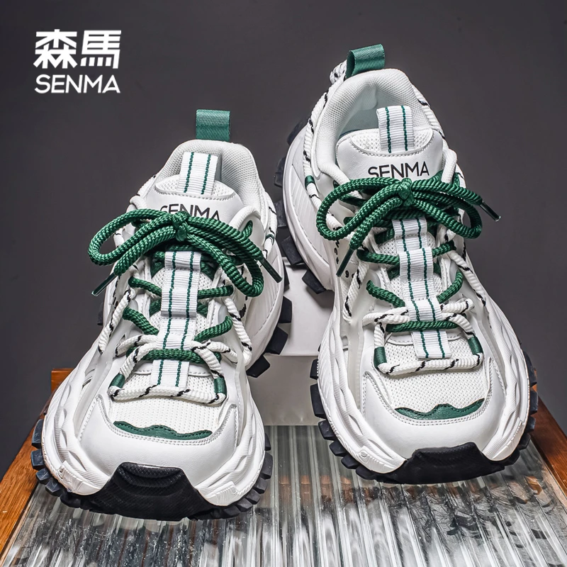 森马冬季厚底增高老爹鞋男款潮流百搭休闲运动鞋防滑耐磨旅游鞋男