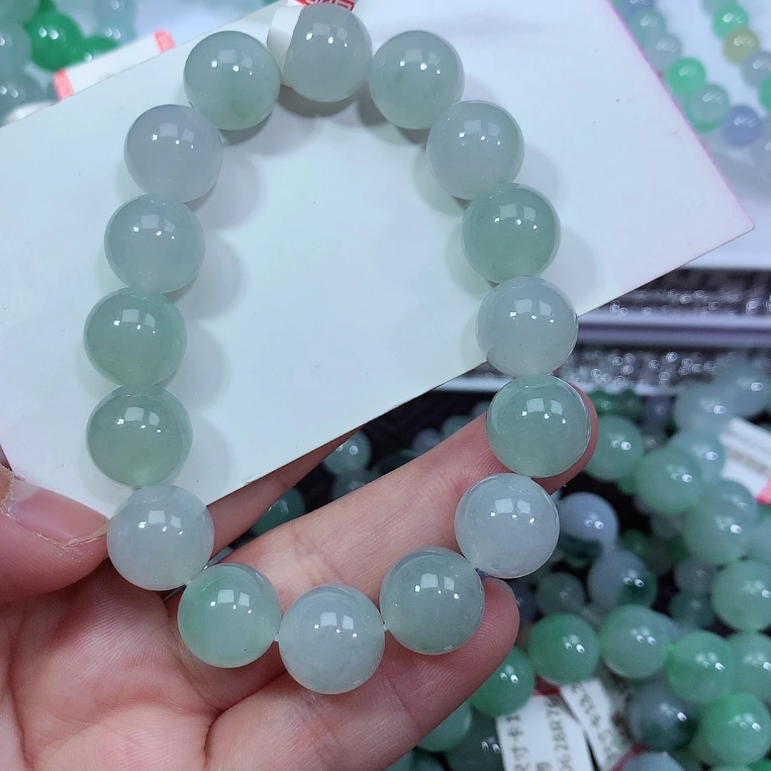 翡翠手链未镶嵌卡12.8