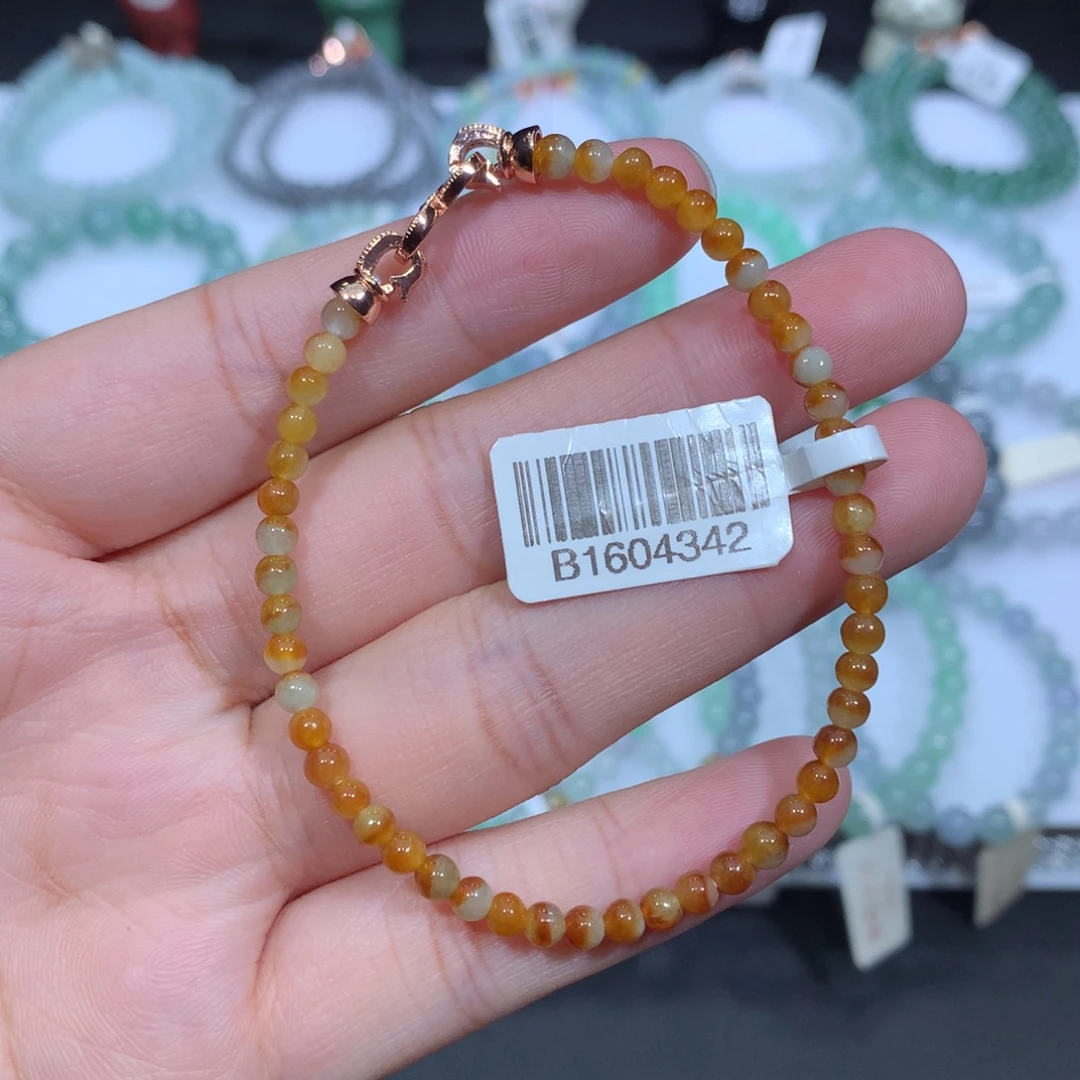 未镶嵌手串翡翠天然