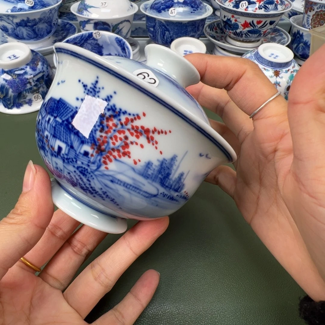 陶瓷景德镇纯手工纯手绘茶具木木62