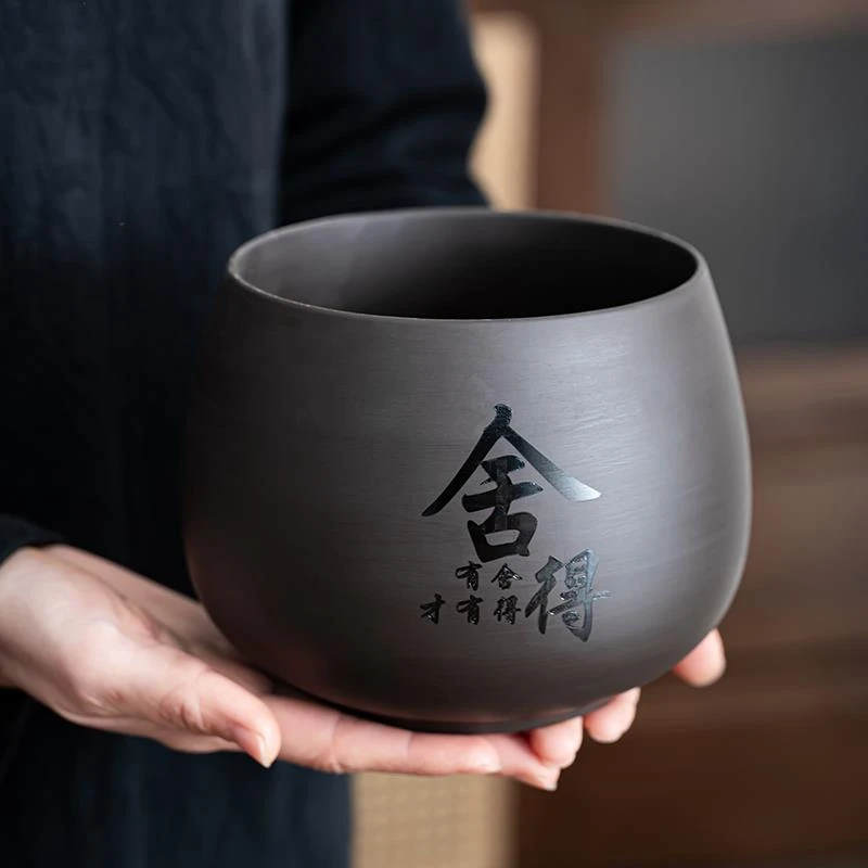 紫砂大号茶渣缸家用桌面水盂建水茶水缸废水桶功夫茶配茶洗杯零配