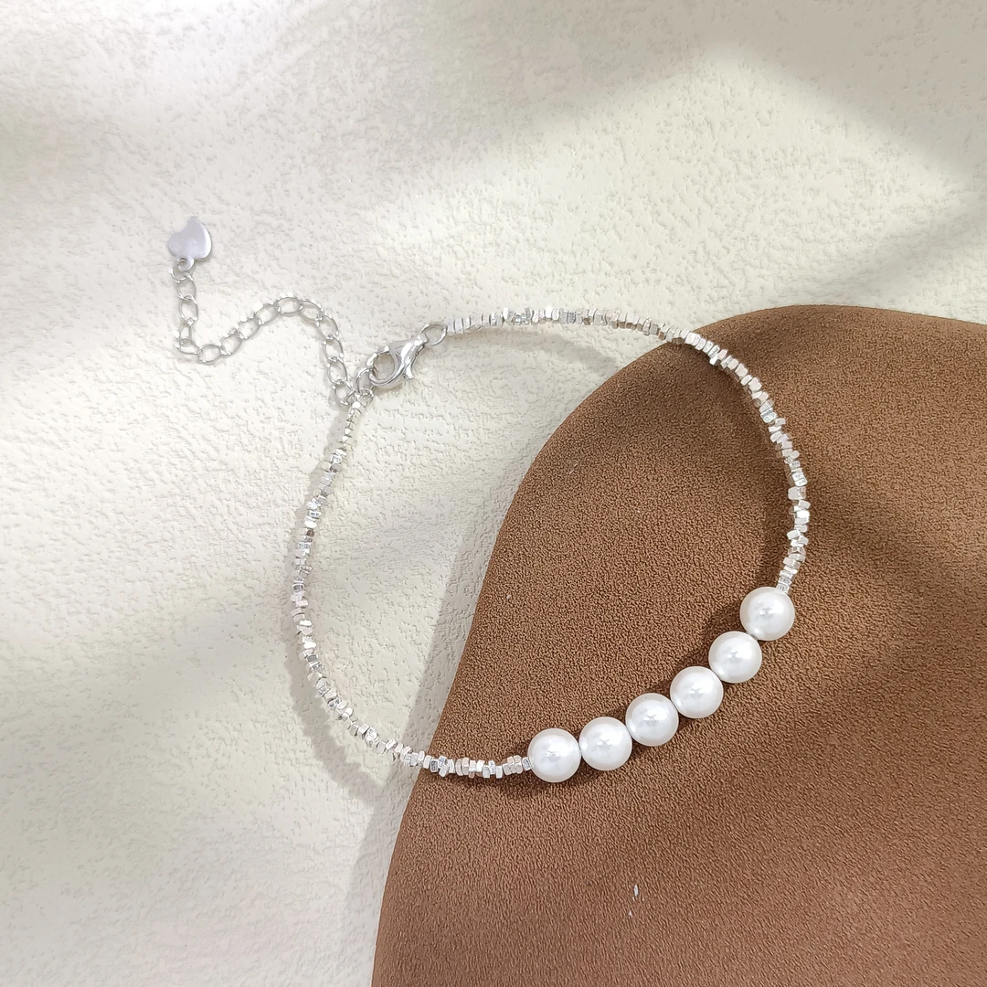 925银合成锆石手链 925银手链 RSS-52331 手链轻奢时尚百搭简约气