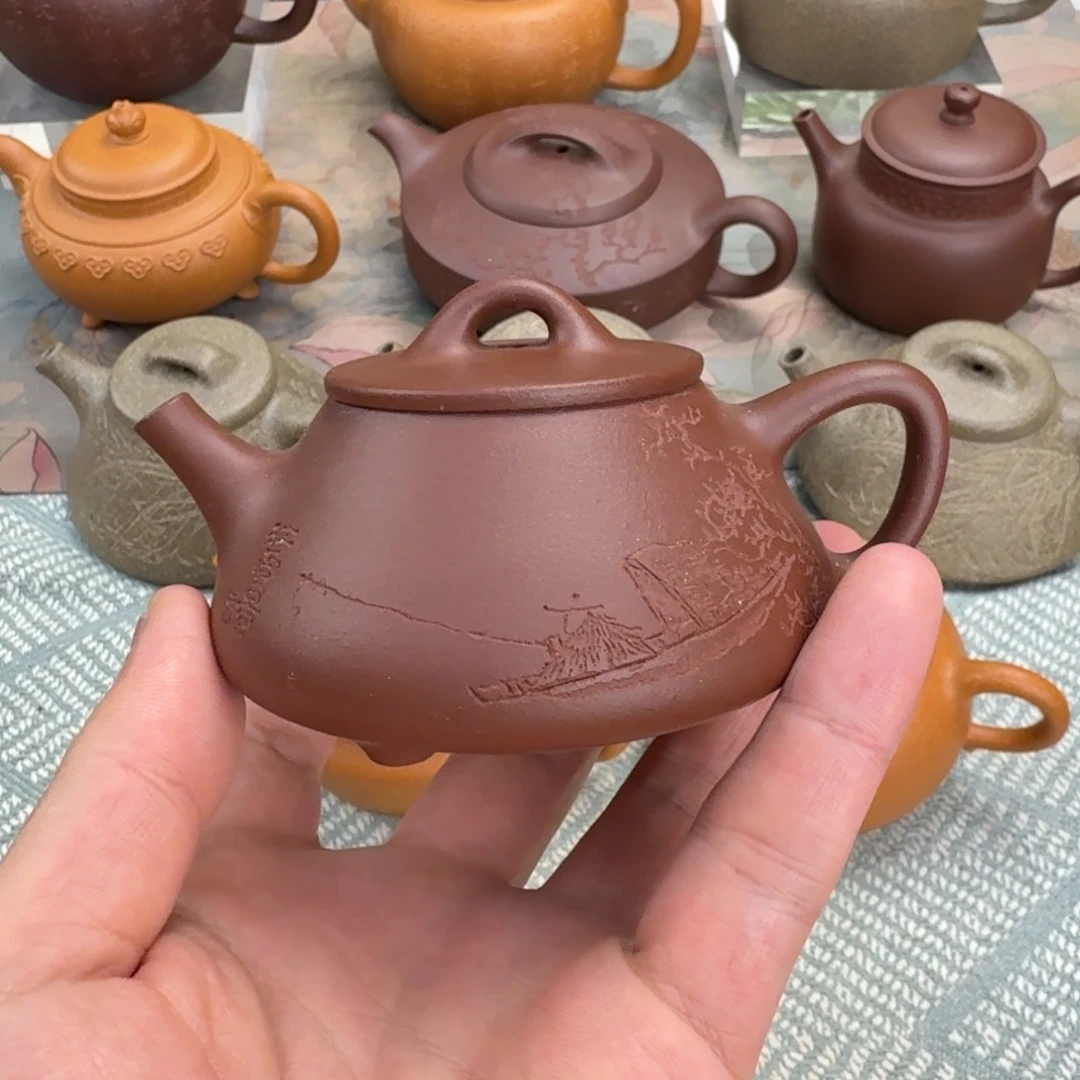 茶壶紫砂微瑕 石瓢 130cc