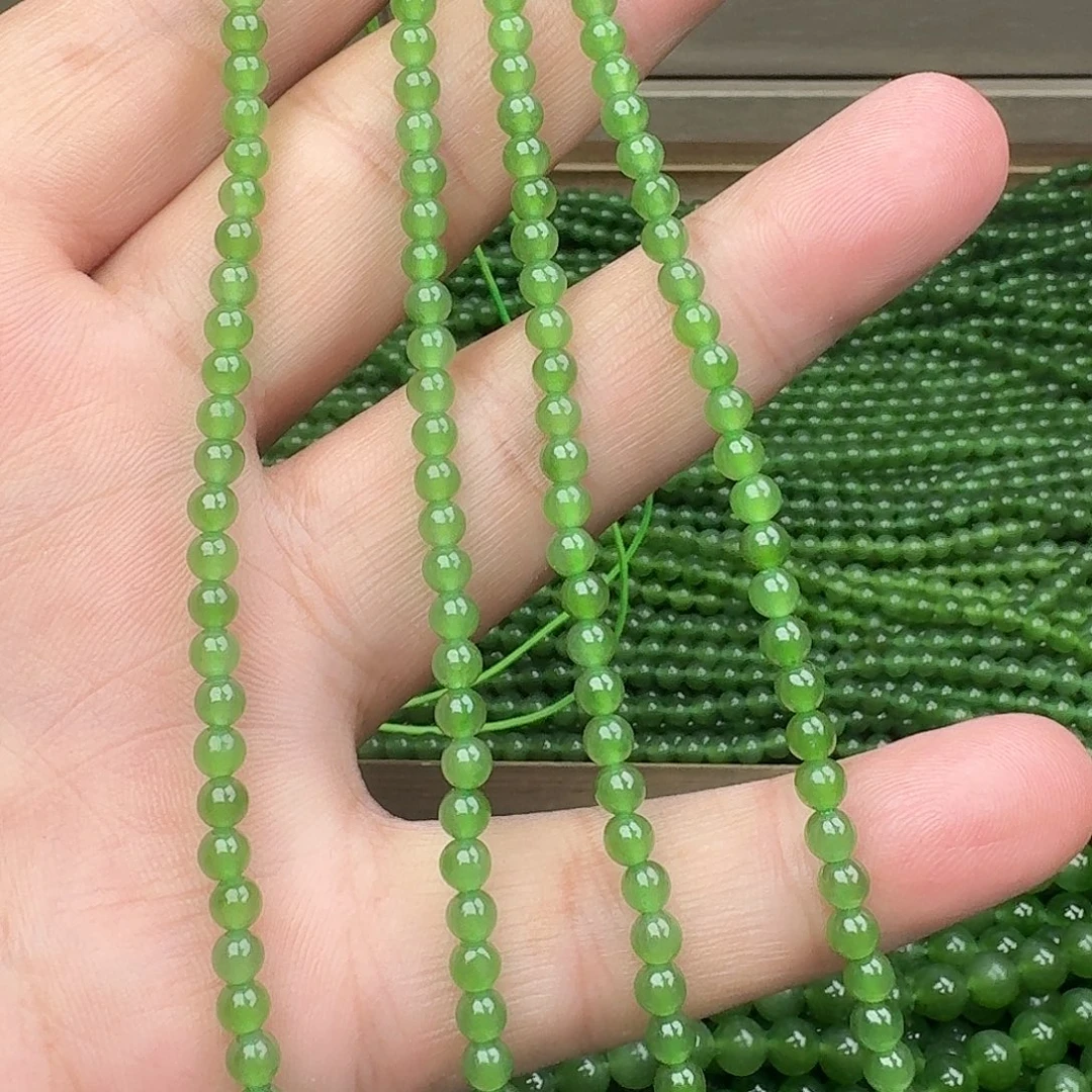 和田玉未镶嵌颈饰碧玉冰阳绿卡4