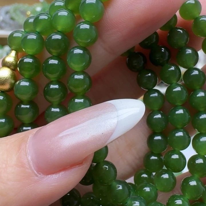 去***呀和田玉未镶嵌手链