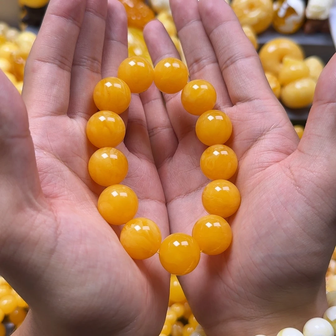 未镶嵌蜜蜡珠宝奇石18mm