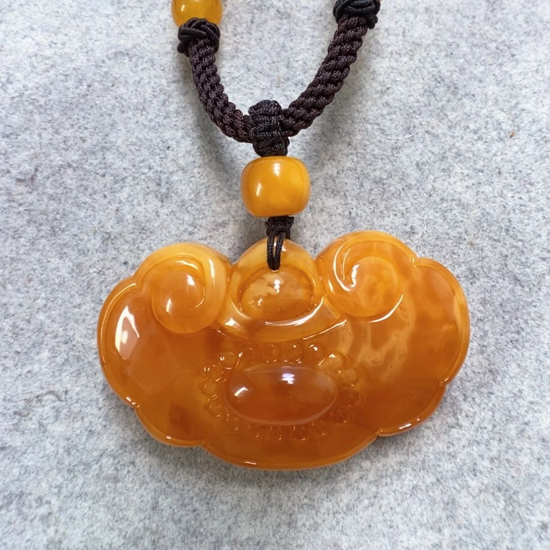 蜜蜡项链未镶嵌蜜蜡吊坠