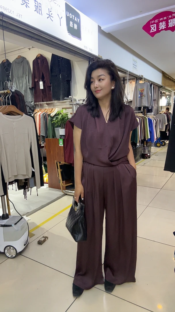 NZ法式休闲风时尚套装阔腿服装气质款