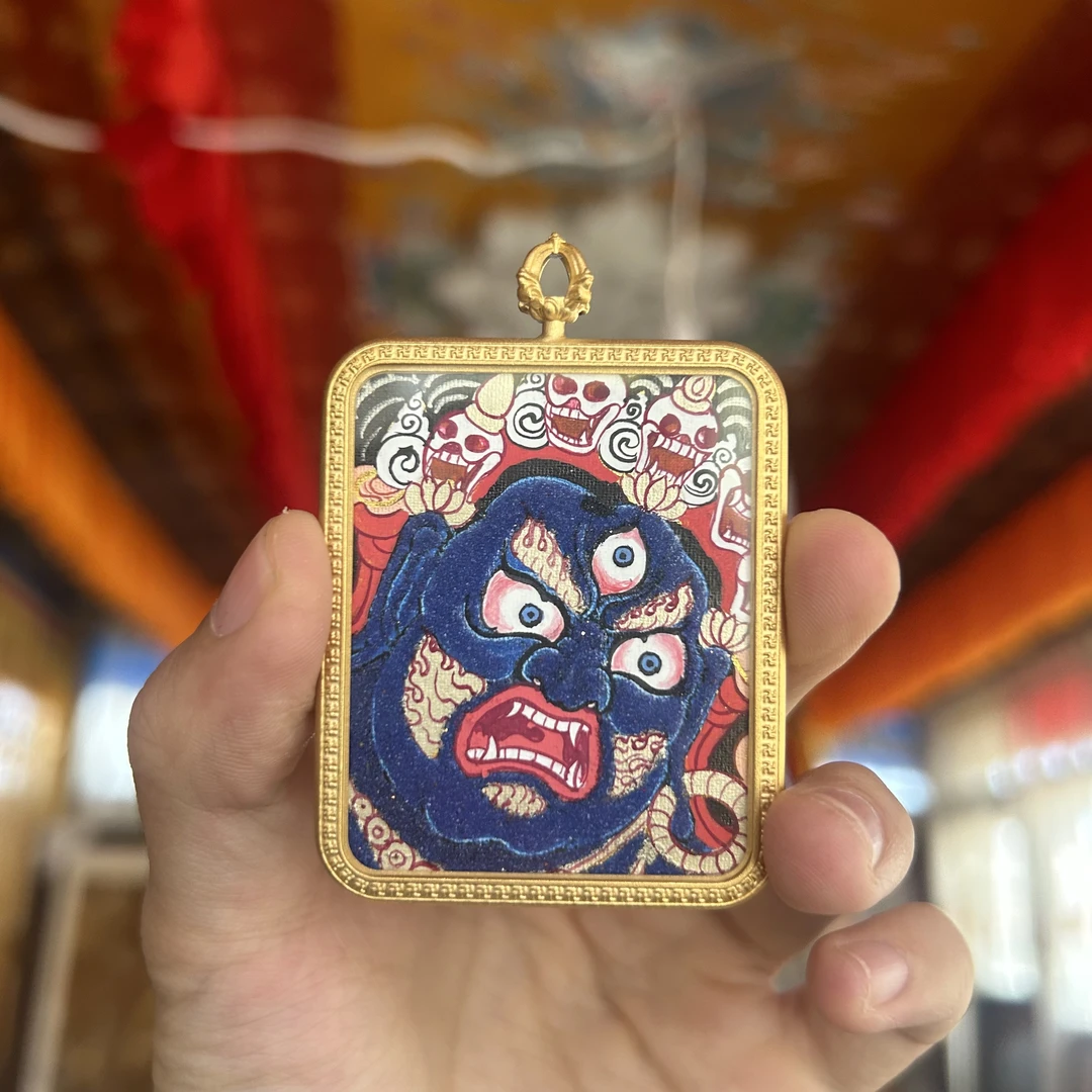黑财神-热贡纯手绘唐卡