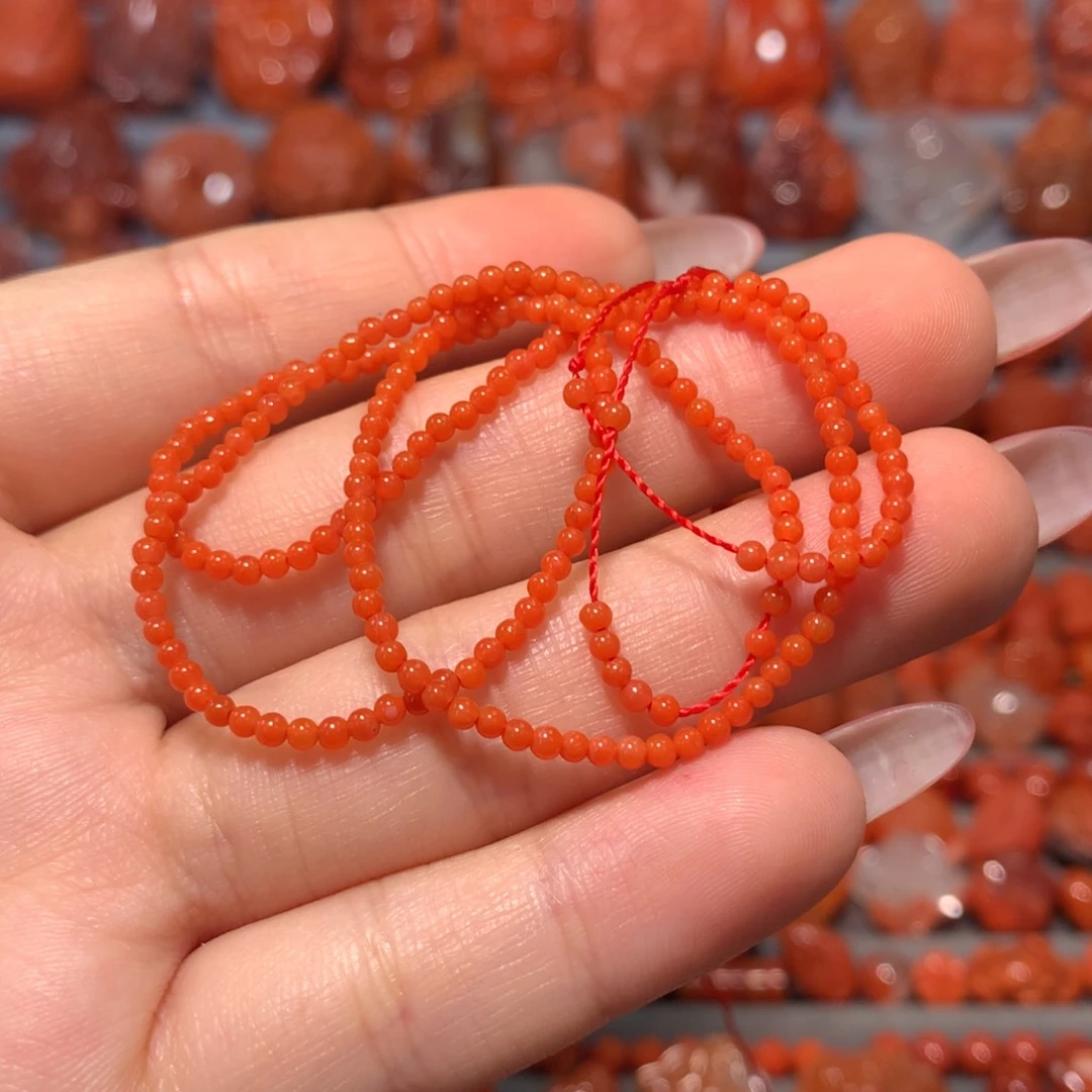 【闪购商品】未镶嵌小咪珠多圈2m+南红玛瑙