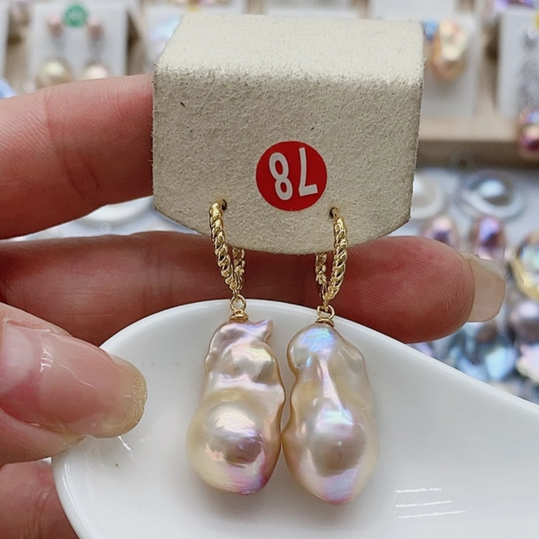 【闪购商品】银S925镶嵌淡水珍珠耳饰