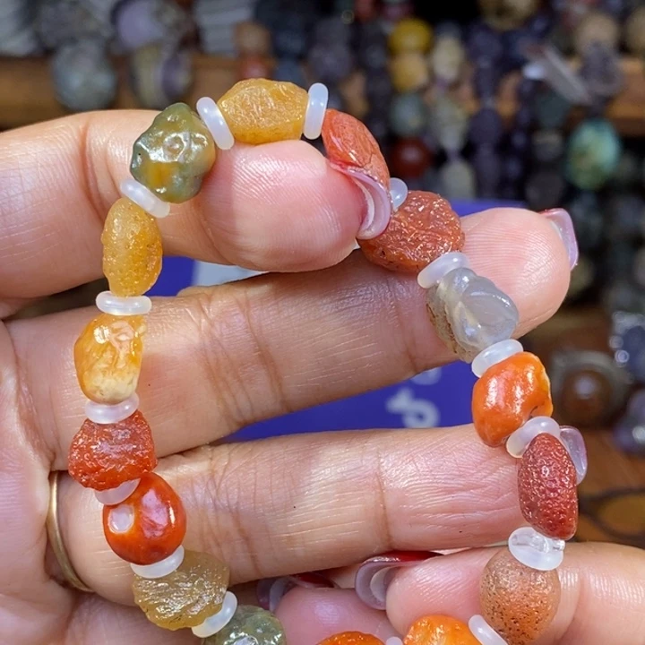 玛瑙/玉髓珠宝半成品未镶嵌杠*