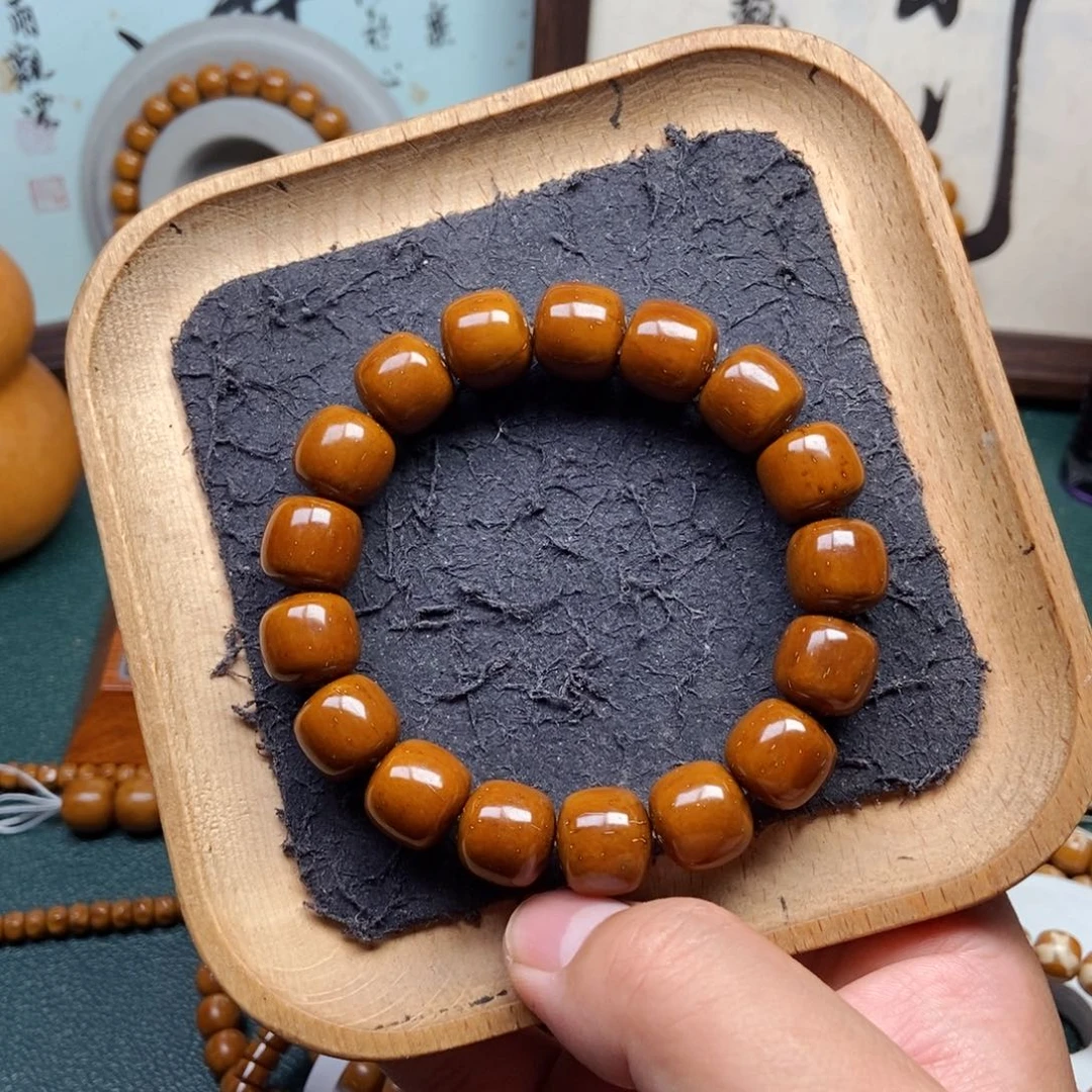 紫金鼠手串13.7mm精品近实心老型