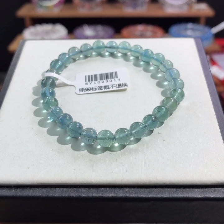 水晶未镶嵌手串6+蓝萤石